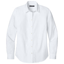 Port Authority Women's White Long Sleeve Nailhead Easy Care Shirt