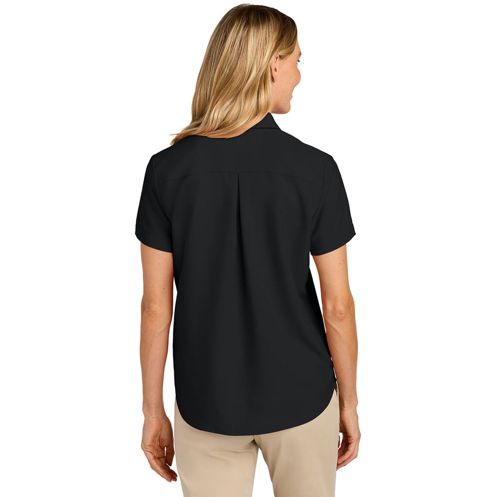 Port Authority Women's Deep Black Short Sleeve UV Dockside Shirt