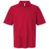 Harriton Men's Red Maverick CVC Pique Polo