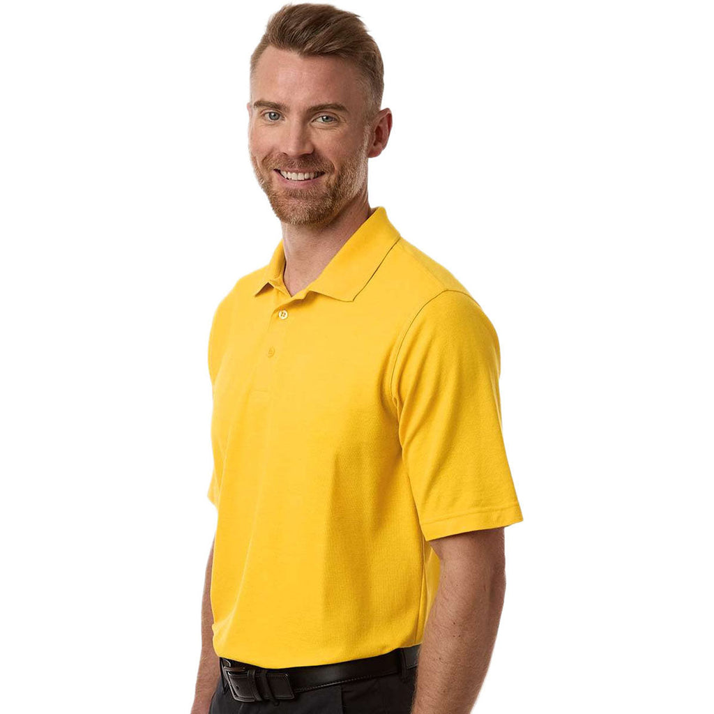 Harriton Men's Sunray Yellow Maverick CVC Pique Polo