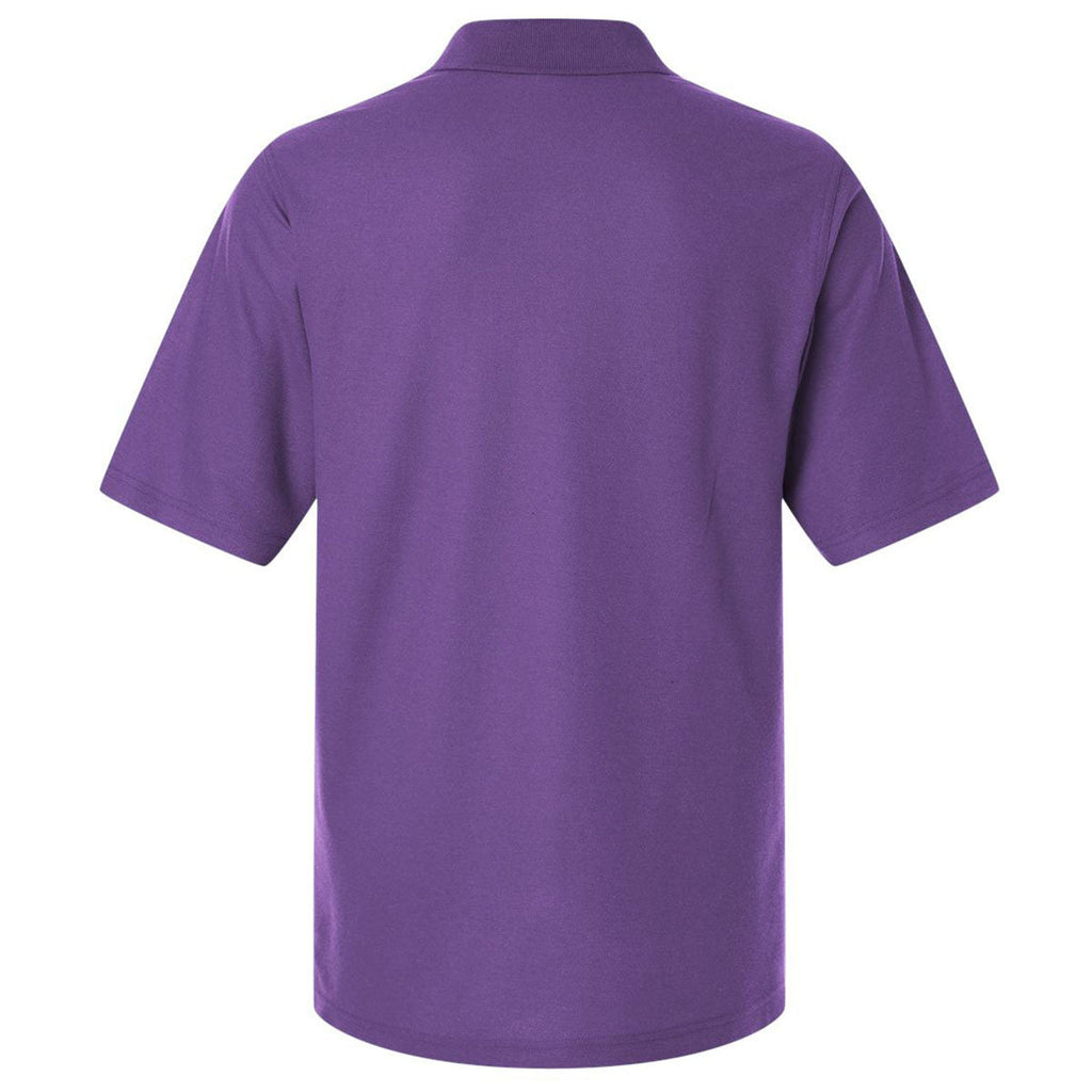 Harriton Men's Team Purple Maverick CVC Pique Polo