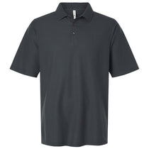Harriton Men's Dark Charcoal Tall Maverick CVC Pique Polo