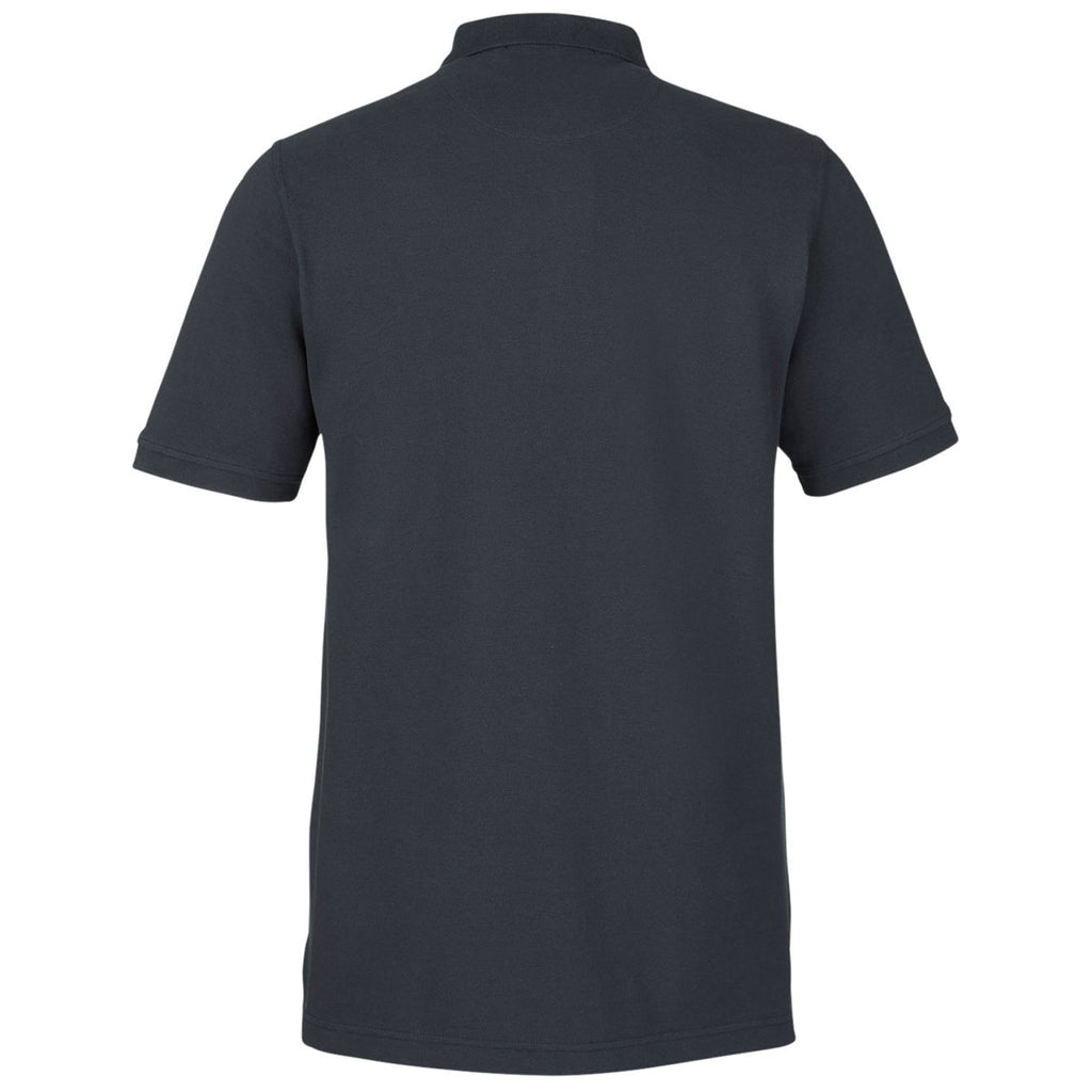 Harriton Men's Dark Charcoal Valiant Cotton Snag Protect Polo