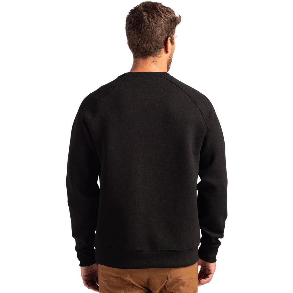 Cutter & Buck Men's Black Roam Recycled Crew Neck Pullover