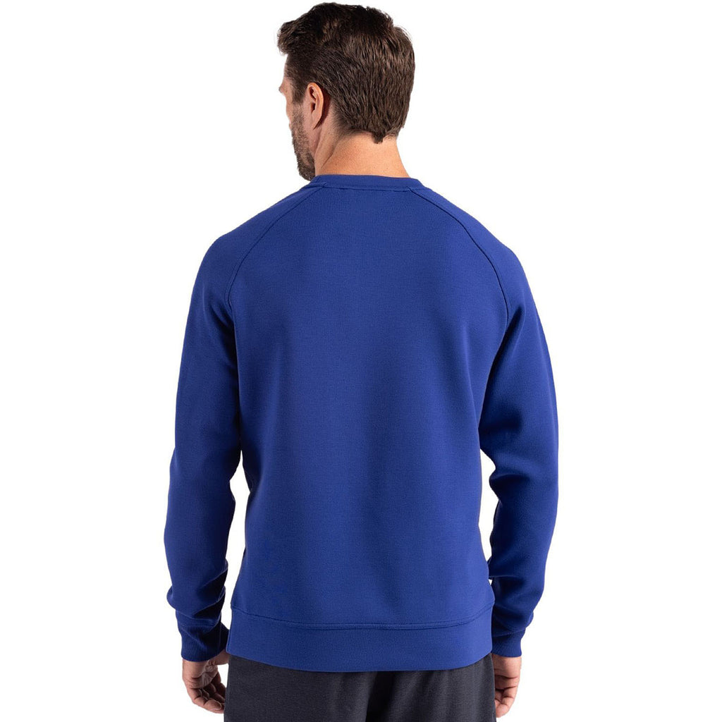 Cutter & Buck Men's Tour Blue Roam Recycled Crew Neck Pullover