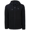 Cutter & Buck Men's Black Roam Epic Comfort Recycled Full Zip Hooded Jacket