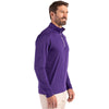Cutter & Buck Men's College Purple Coastline Epic Comfort Recycled Quarter Zip