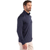 Cutter & Buck Men's Navy Blue Coastline Epic Comfort Recycled Quarter Zip