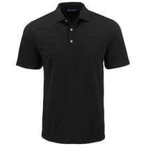 Cutter & Buck Men's Black Advantage Refresh Epic Confidence Recycled Tri-Blend Pique Polo
