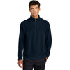 Mercer+Mettle Men's Night Navy Linear Texture 1/4-Zip