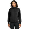 Mercer+Mettle Women's Deep Black Soft Spacer Full-Zip