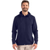 Clique Men's Dark Navy Haven Recycled Full Zip Hooded Sweatshirt