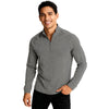 Clique Men's Black Heather Dash Recycled Quarter Zip Pullover