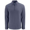 Clique Men's Navy Heather Dash Recycled Quarter Zip Pullover