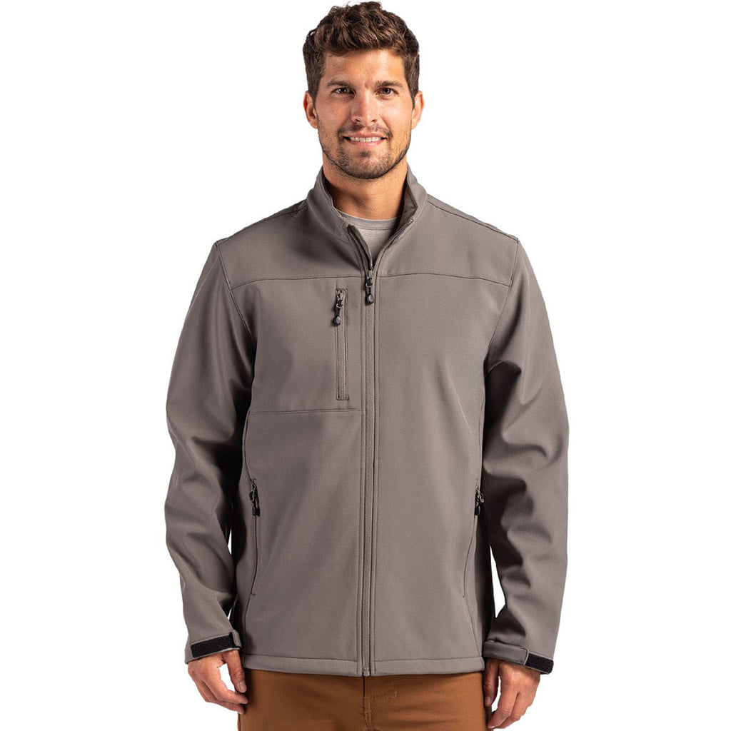 Clique Men's Pure Slate Tempest Waterproof Full Zip Softshell Jacket