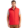 Clique Men's Red Elevation Eco Full Zip Puffer Vest