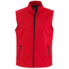 Clique Men's Red/Black Tempo Stretch Full Zip Softshell Vest