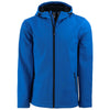 Clique Men's Royal Blue/Black Tempo Recycled Stretch Softshell Hooded Jacket
