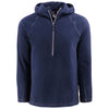 Clique Men's Dark Navy Powder Recycled Fleece Half Zip Hooded Pullover