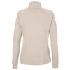 North End Women's Oatmeal Rhythm Waffle Quarter-Zip Pullover
