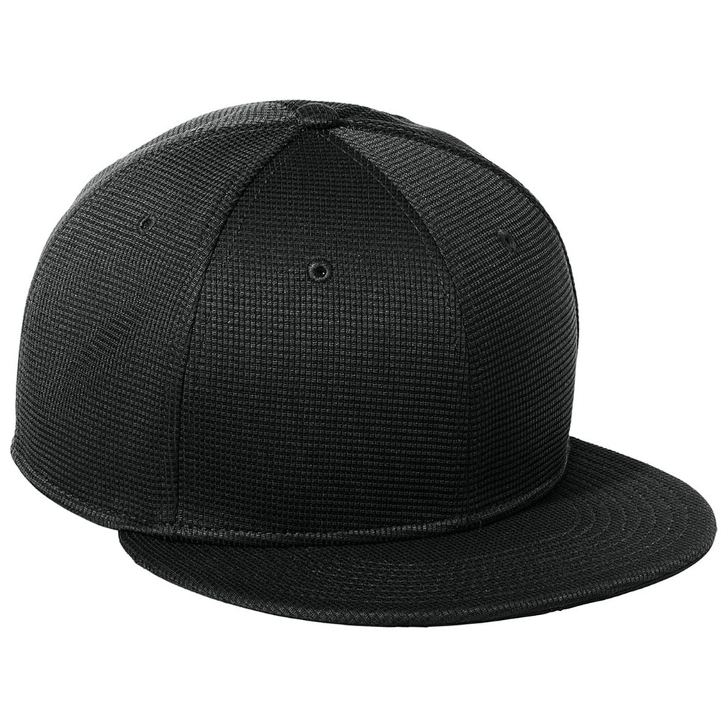 New Era Black Pivot Flat Bill Snapback Cap