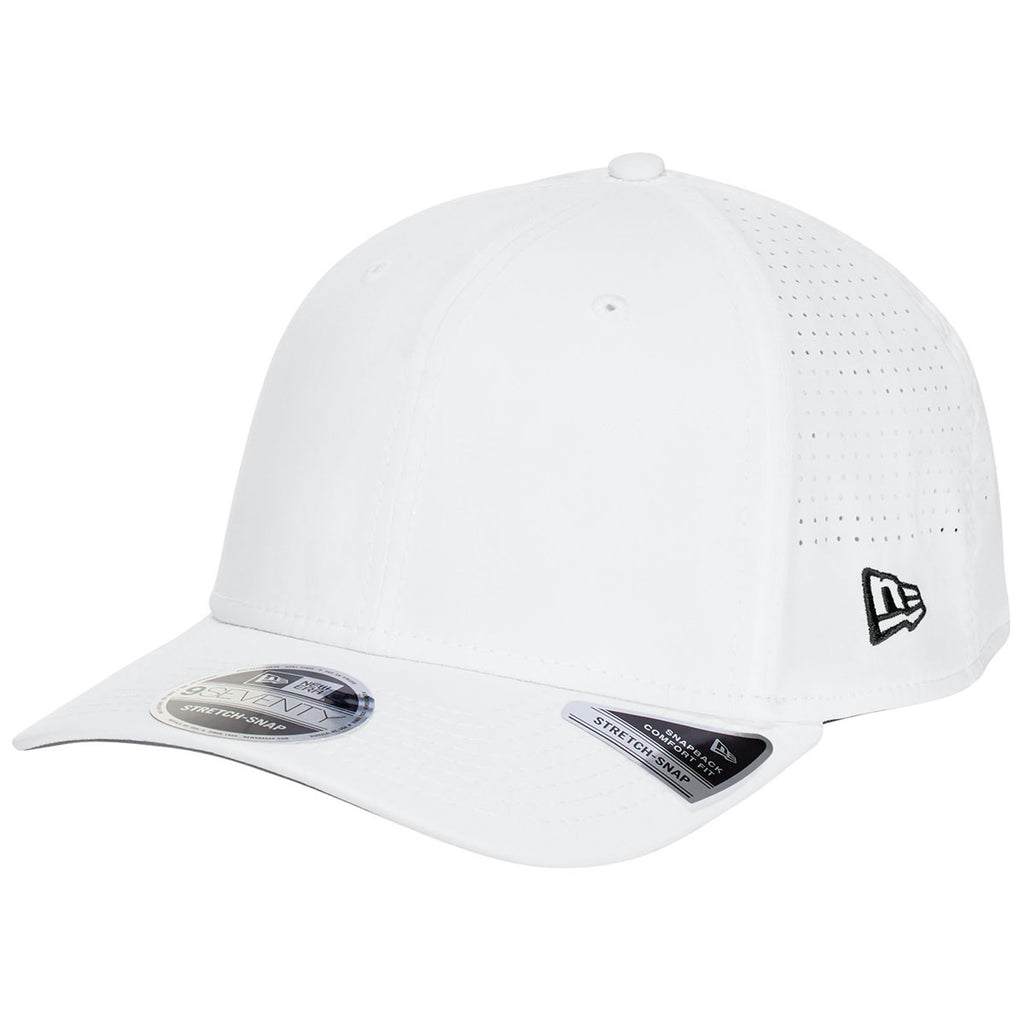 New Era White 9SEVENTY Perforated Snapback Cap