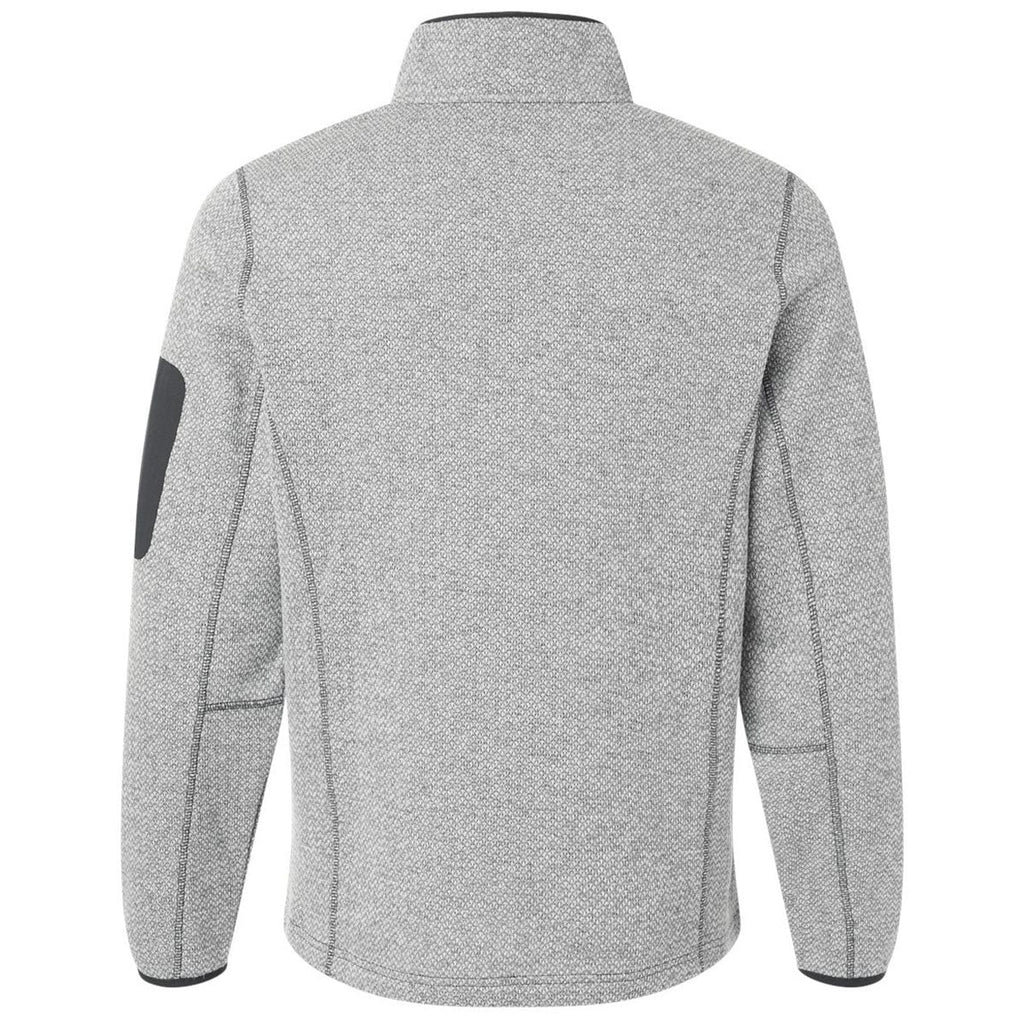 North End Men's Grey/White Jasper Full-Zip Fleece Jacket