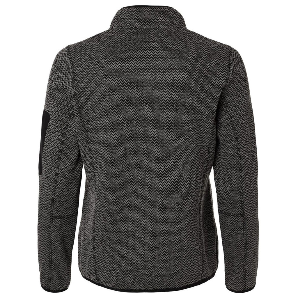 North End Women's Black/Grey Jasper Full-Zip Fleece Jacket