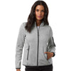North End Women's Grey/White Jasper Full-Zip Fleece Jacket