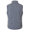 North End Women's Classic Navy/White Jasper Jacquard Fleece Vest