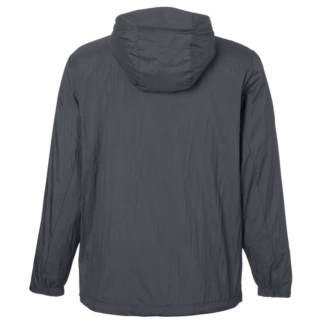 North End Men's Carbon/Black Aura Lightweight Packable Anorak