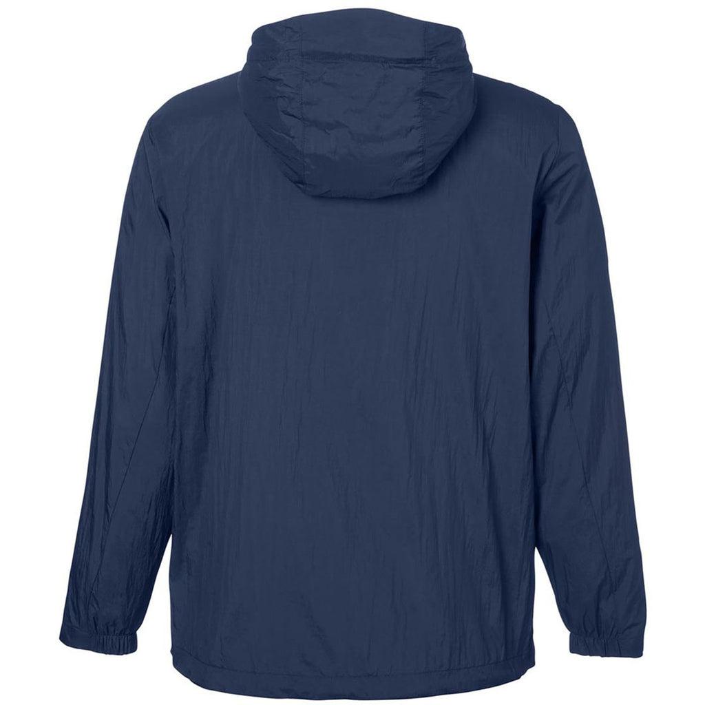 North End Men's Classic Navy/Carbon Aura Lightweight Packable Anorak