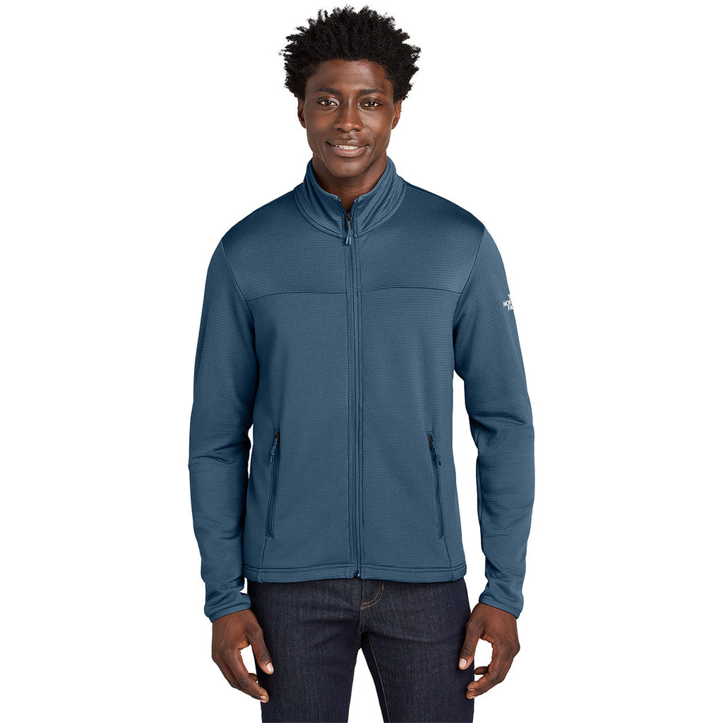 The North Face Men's Shady Blue Aim Full-Zip Fleece Jacket