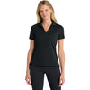 Nike Women's Black Dri-FIT Micro Pique 2.0 Polo