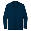 Nike Navy Dri-FIT Micro Pique 2.0 Long Sleeve Polo