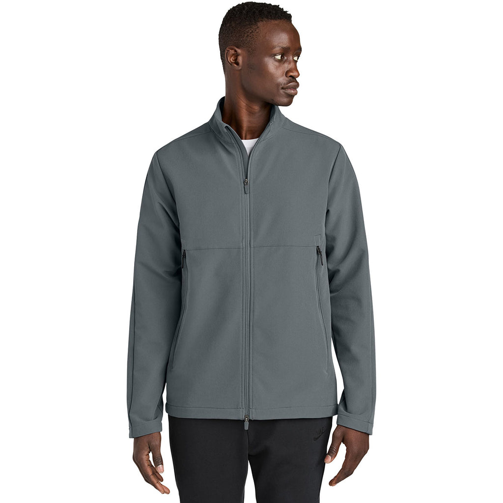 Nike Men's Dark Grey Full-Zip Soft Shell Jacket