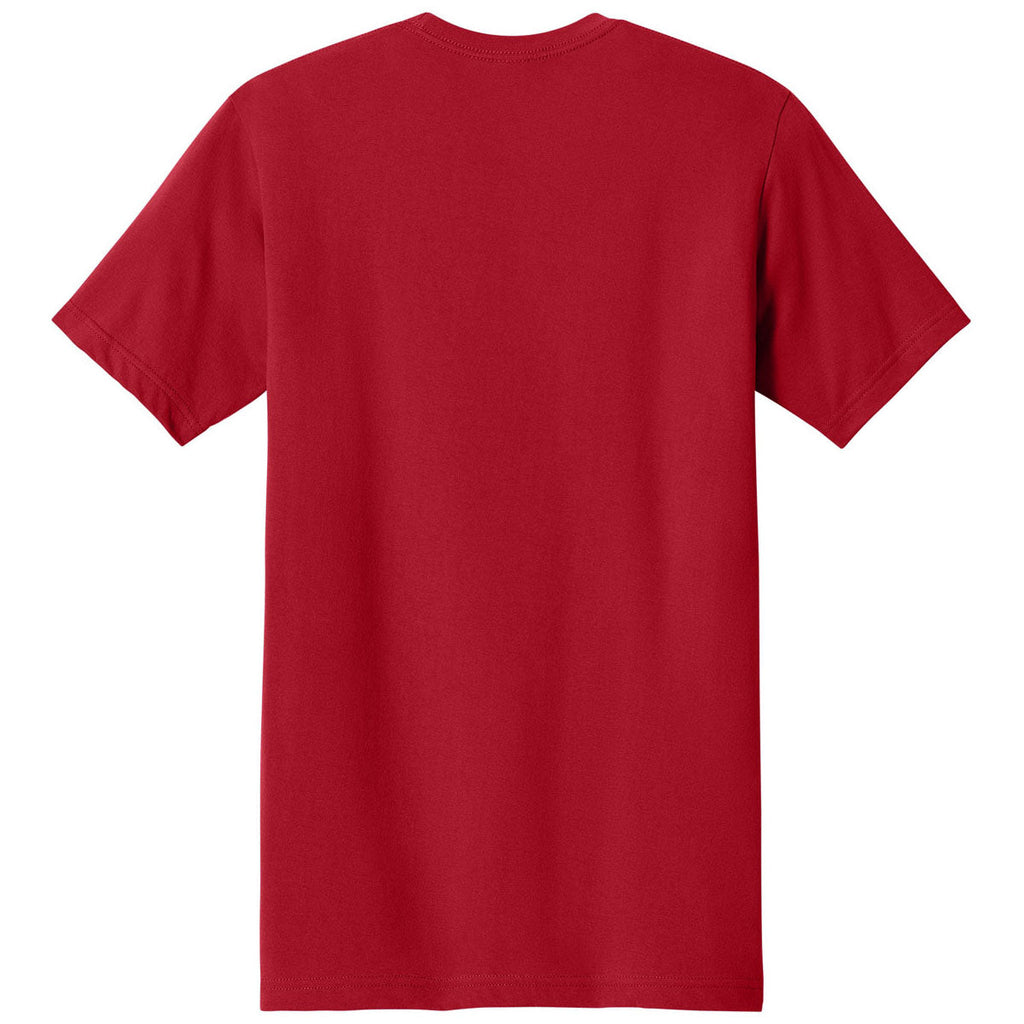 Next Level Men's Red Apparel Ideal Jersey Tee