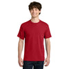Next Level Men's Red Apparel Ideal Jersey Tee