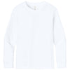 Next Level Youth White Cotton Long Sleeve Tee