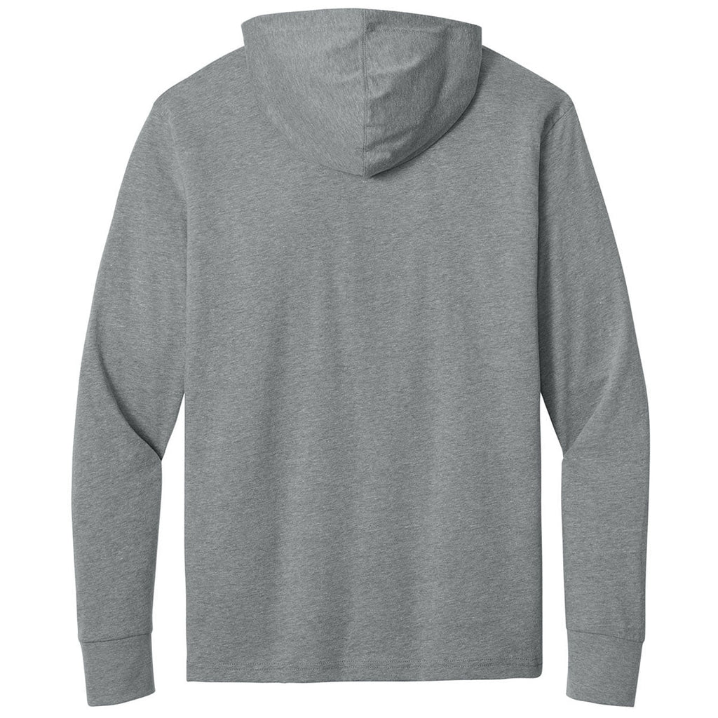 Next Level Men's Dark Heather Gray Apparel CVC Long Sleeve Hoodie