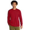 Next Level Men's Red Heavyweight Long Sleeve Tee