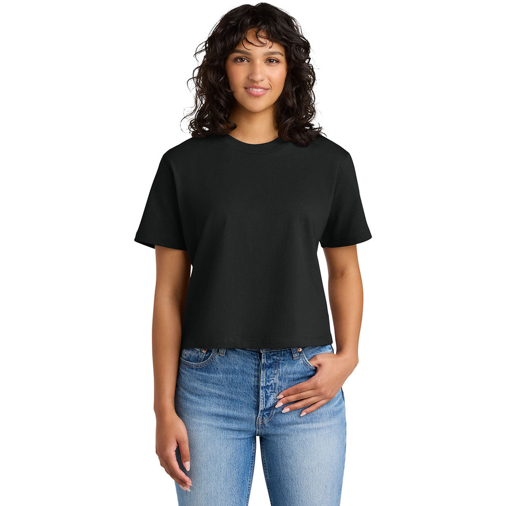 Next Level Women's Black Heavyweight Boxy Tee