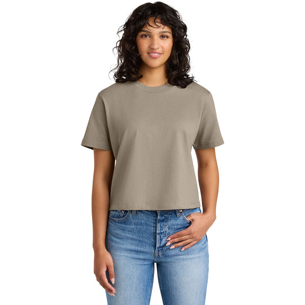 Next Level Women's Tan Heavyweight Boxy Tee