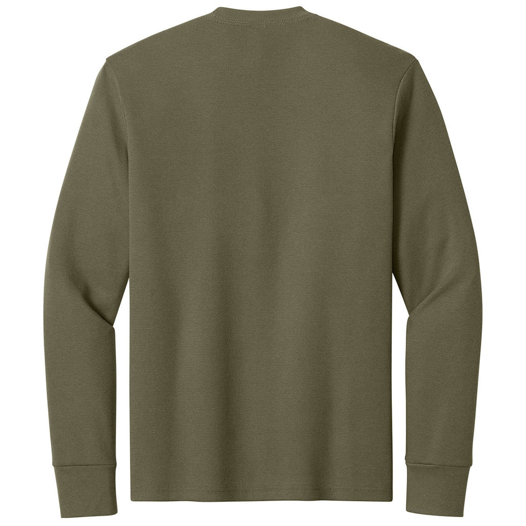 Next Level Men's Military Green Apparel Ideal Thermal Long Sleeve Tee