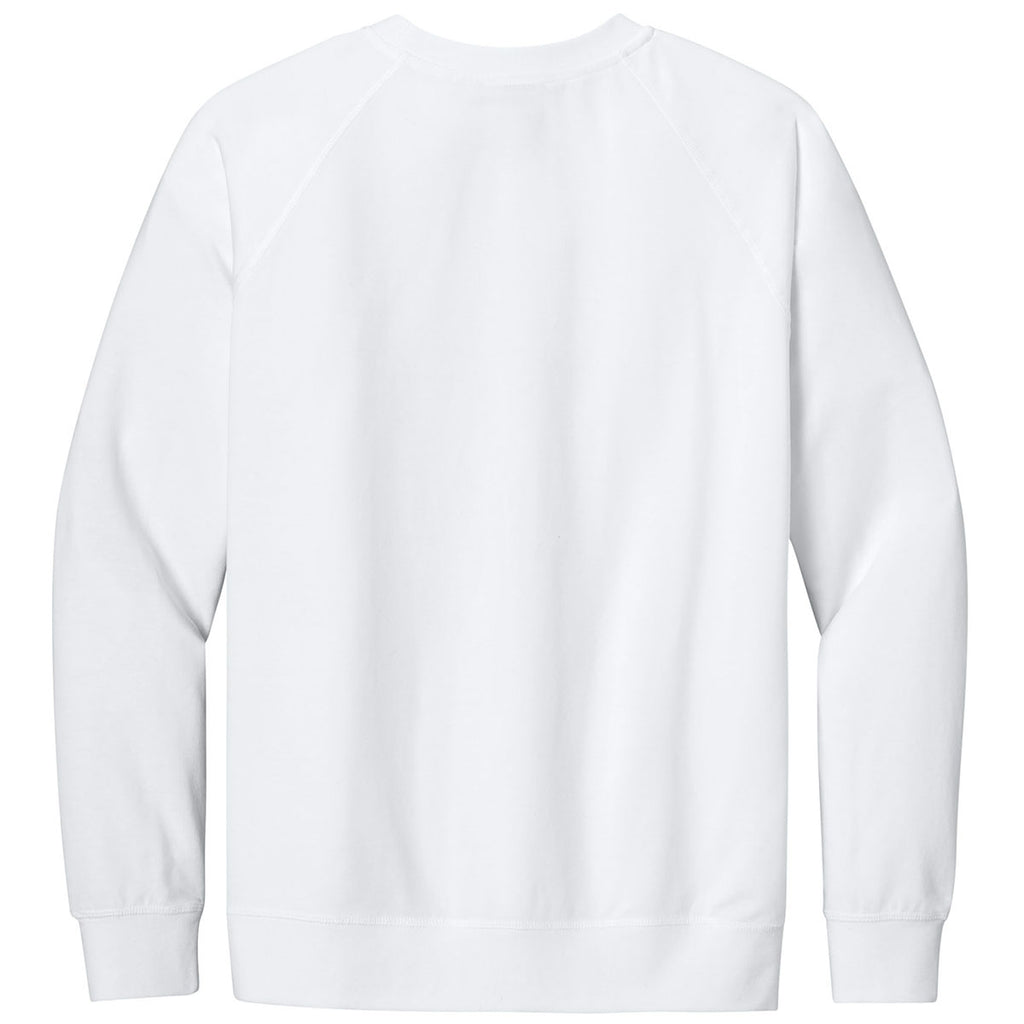 Next Level Men's White Laguna Raglan Sweatshirt