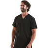 Onna Men's Black Limitless V-Neck Stretch Scrub Top