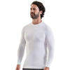 Onna Men's White Unstoppable Long Sleeve Fresh Underscrub Base Layer T-Shirt