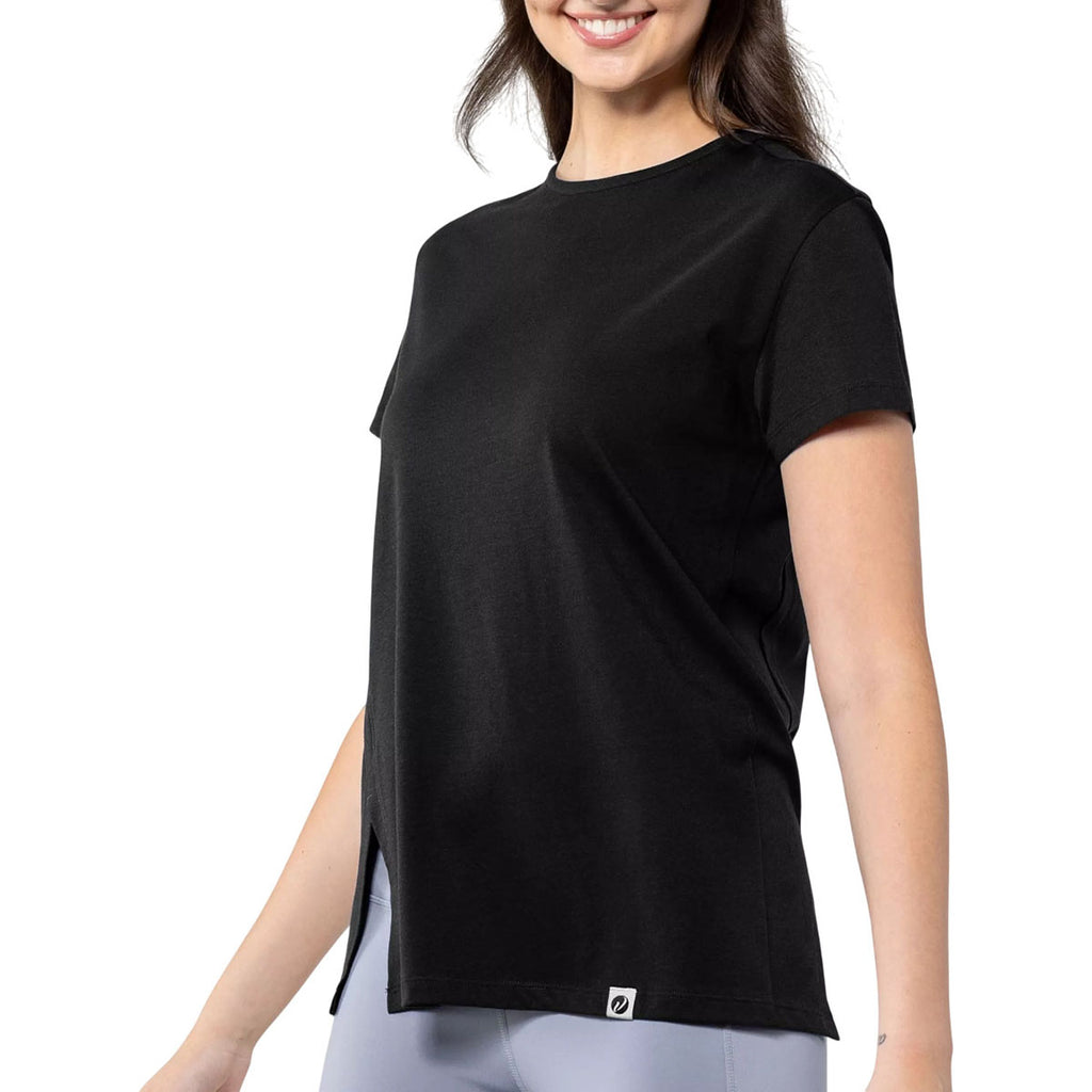 Verve Women's Black Influx Short Sleeve Tee
