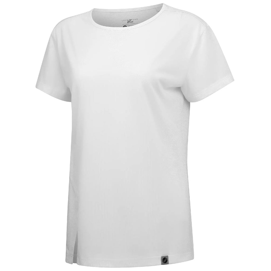 Verve Women's White Influx Short Sleeve Tee