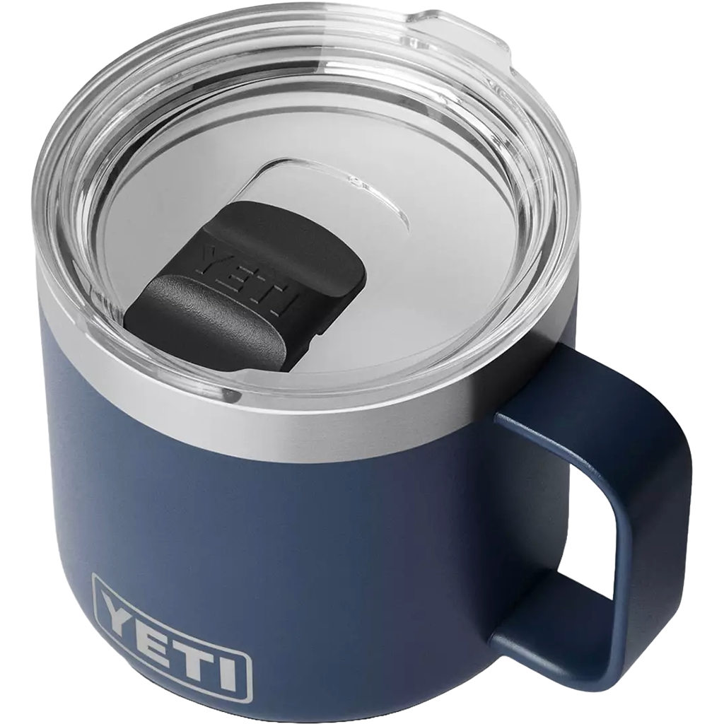 YETI Navy Rambler 14 oz Stackable Mug with Durasip Ceramic Lining